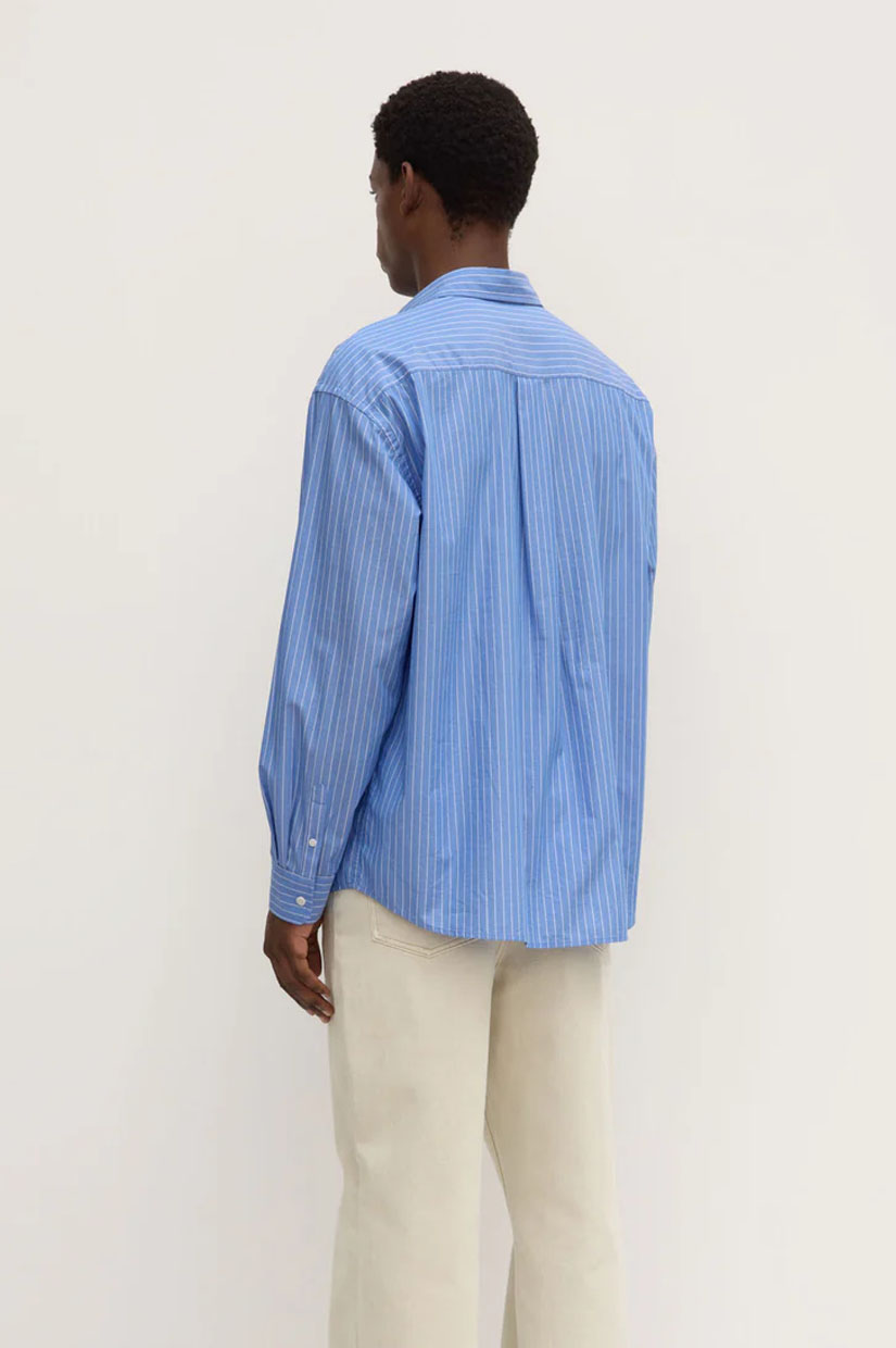 Assembly Caden Stripe LS Shirt - Blue/White