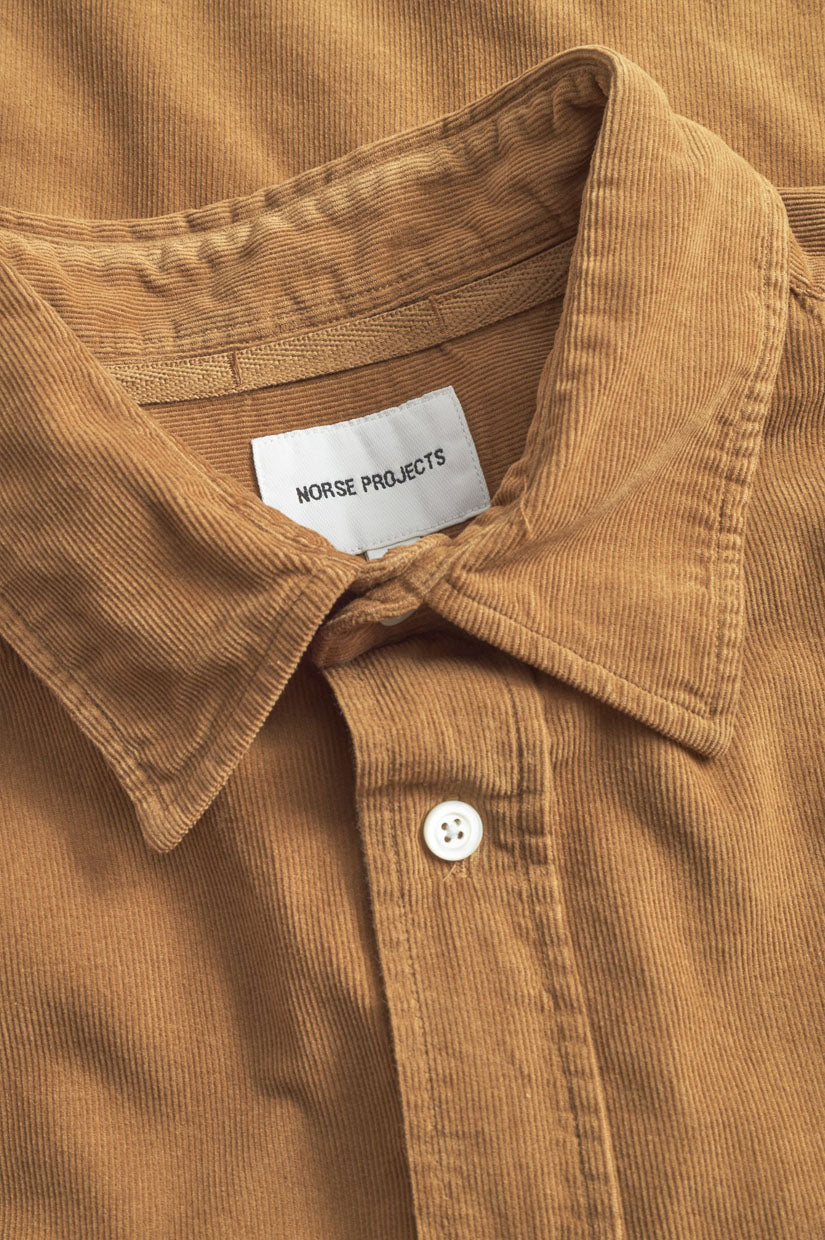 Norse Projects Algot Micro Cord Shirt - Duck