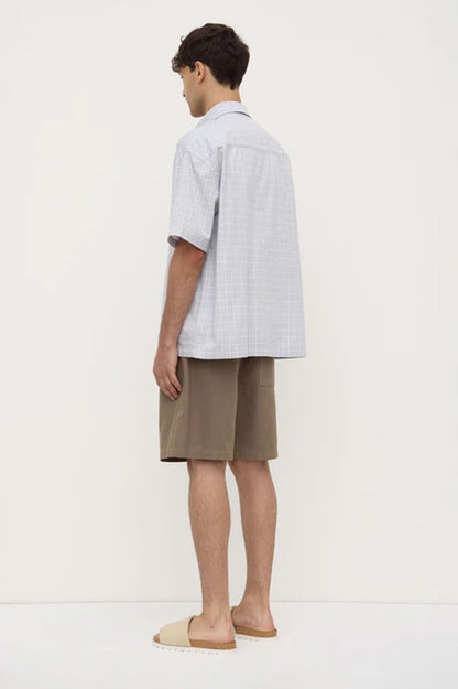 Assembly Jules Check SS Shirt - Cloud / White