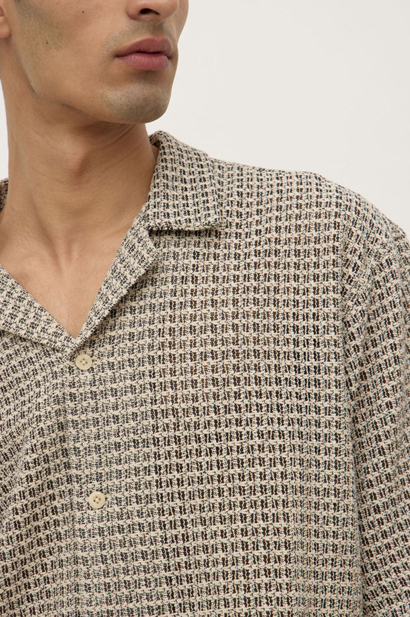 Assembly Watson SS Shirt - Cream/Black