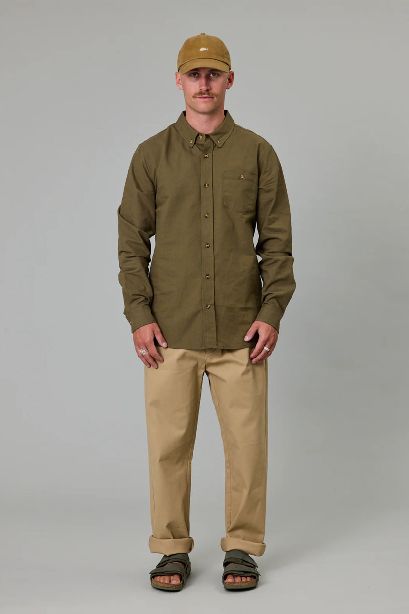 Just Another Fisherman Anchorage Shirt - Khaki