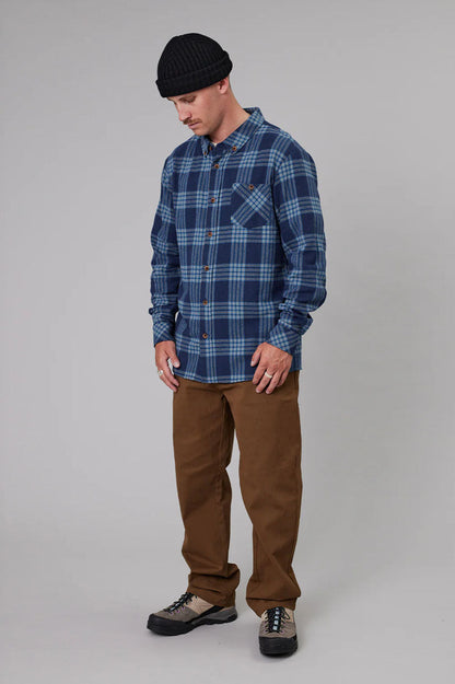 Just Another Fisherman Boatyard Shirt - Blue Check