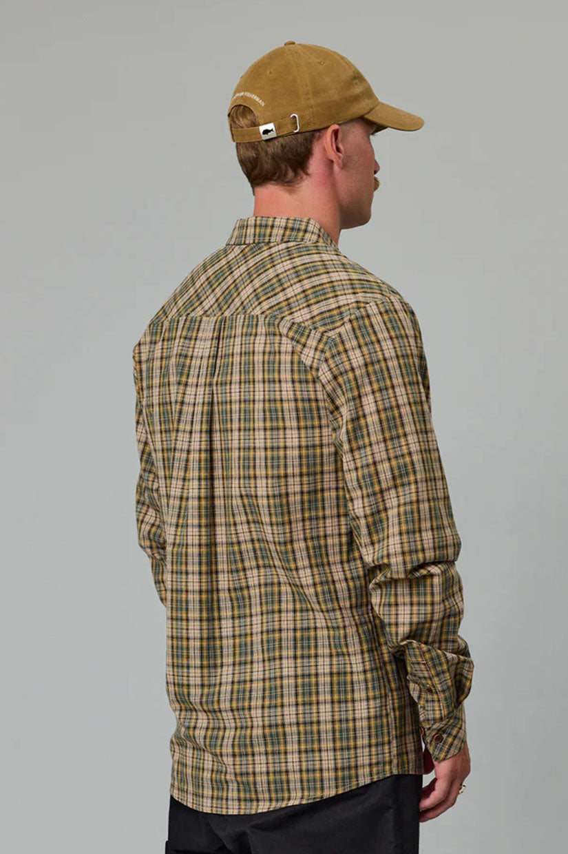 Just Another Fisherman Boatyard Shirt - Tan Check