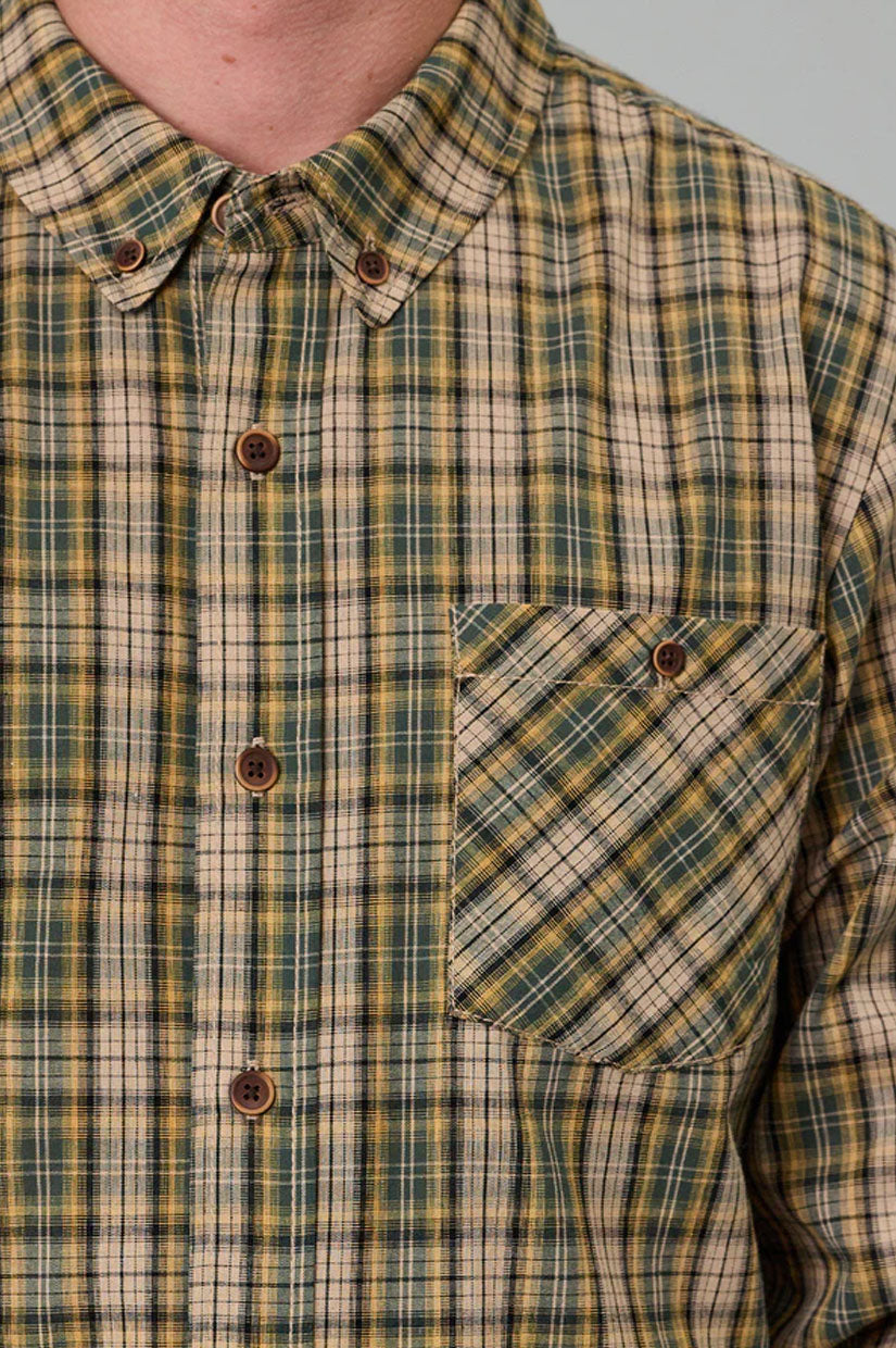 Just Another Fisherman Boatyard Shirt - Tan Check
