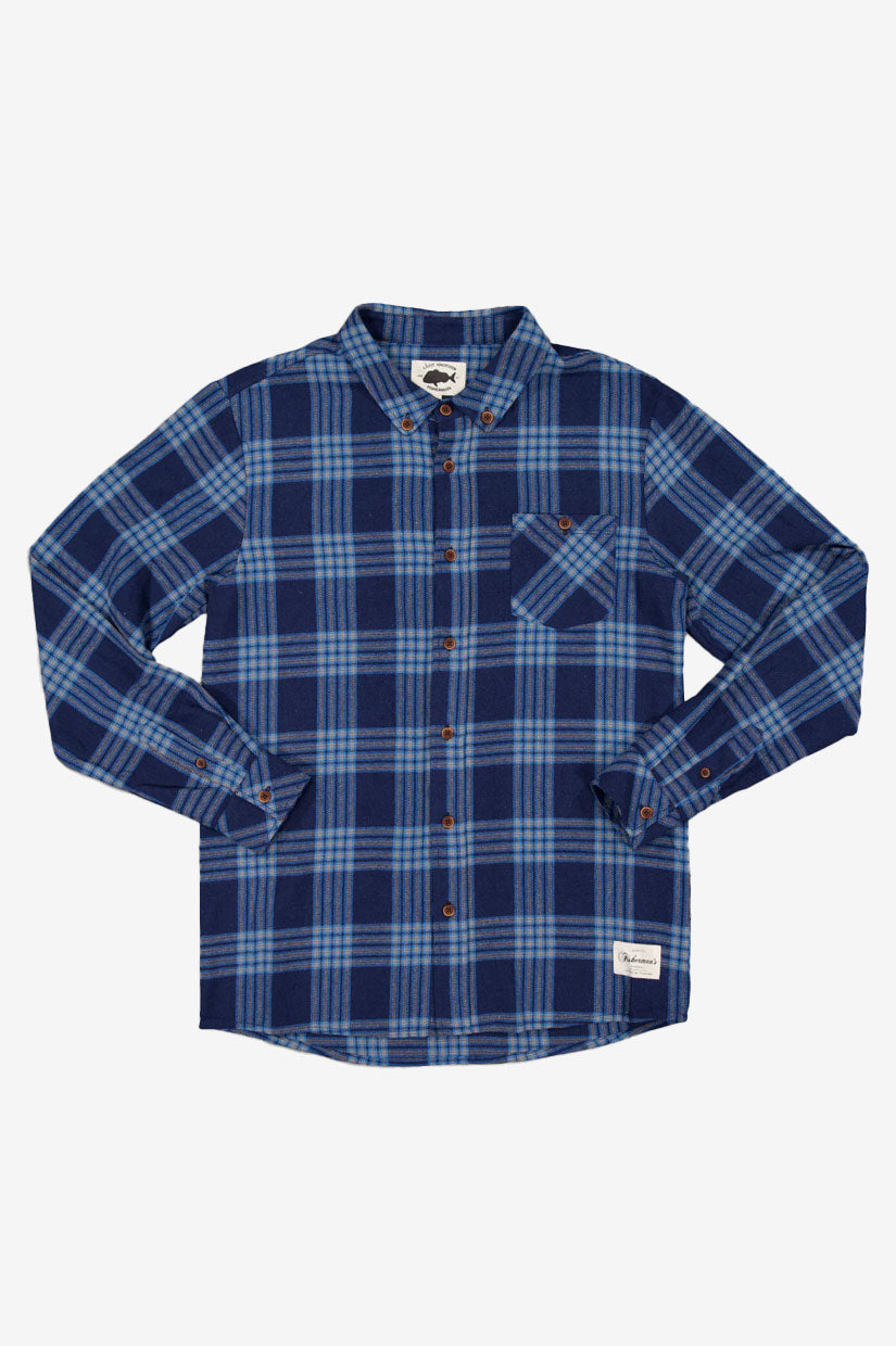 Just Another Fisherman Boatyard Shirt - Blue Check