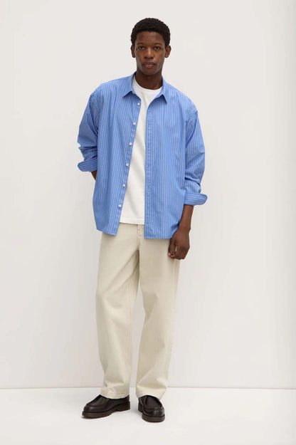 Assembly Caden Stripe LS Shirt - Blue/White