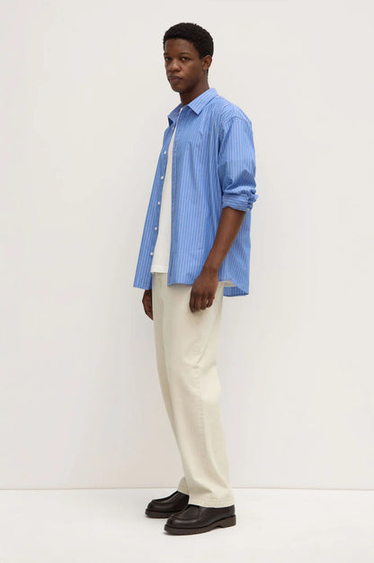 Assembly Caden Stripe LS Shirt - Blue/White