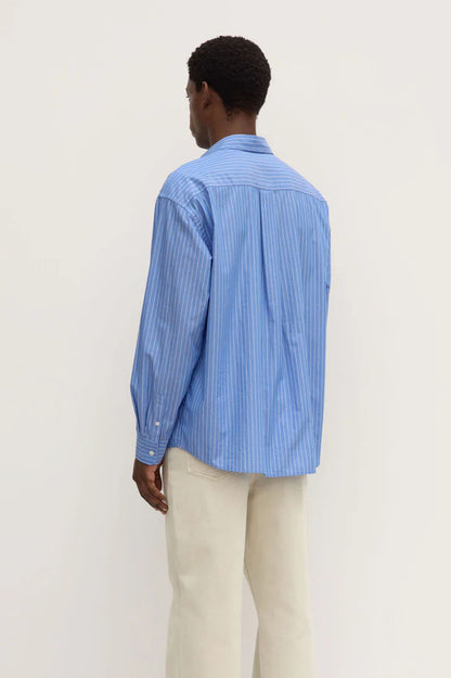 Assembly Caden Stripe LS Shirt - Blue/White