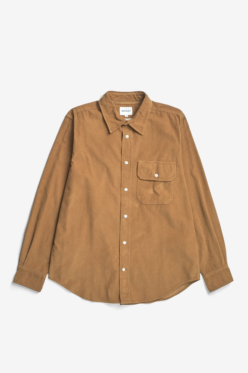 Norse Projects Algot Micro Cord Shirt - Duck