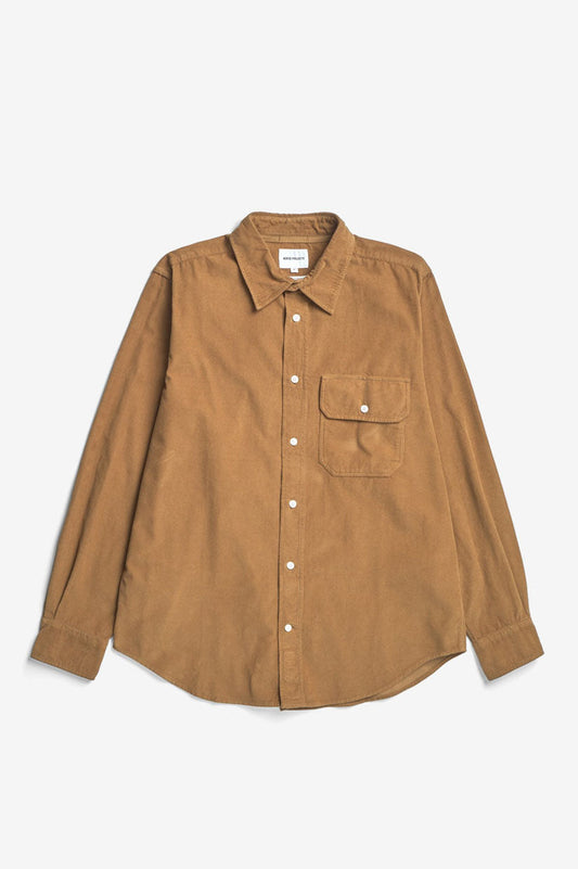 Norse Projects Algot Micro Cord Shirt - Duck
