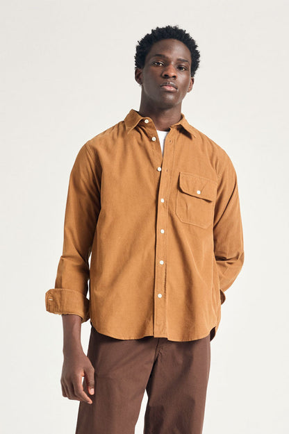 Norse Projects Algot Micro Cord Shirt - Duck
