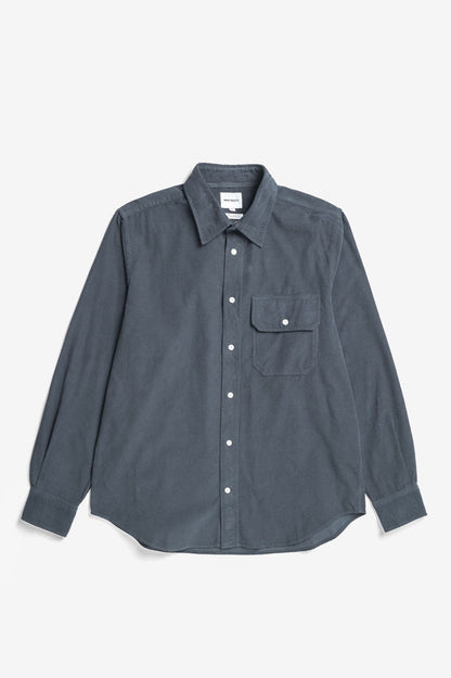 Norse Projects Algot Micro Cord Shirt - Graphite