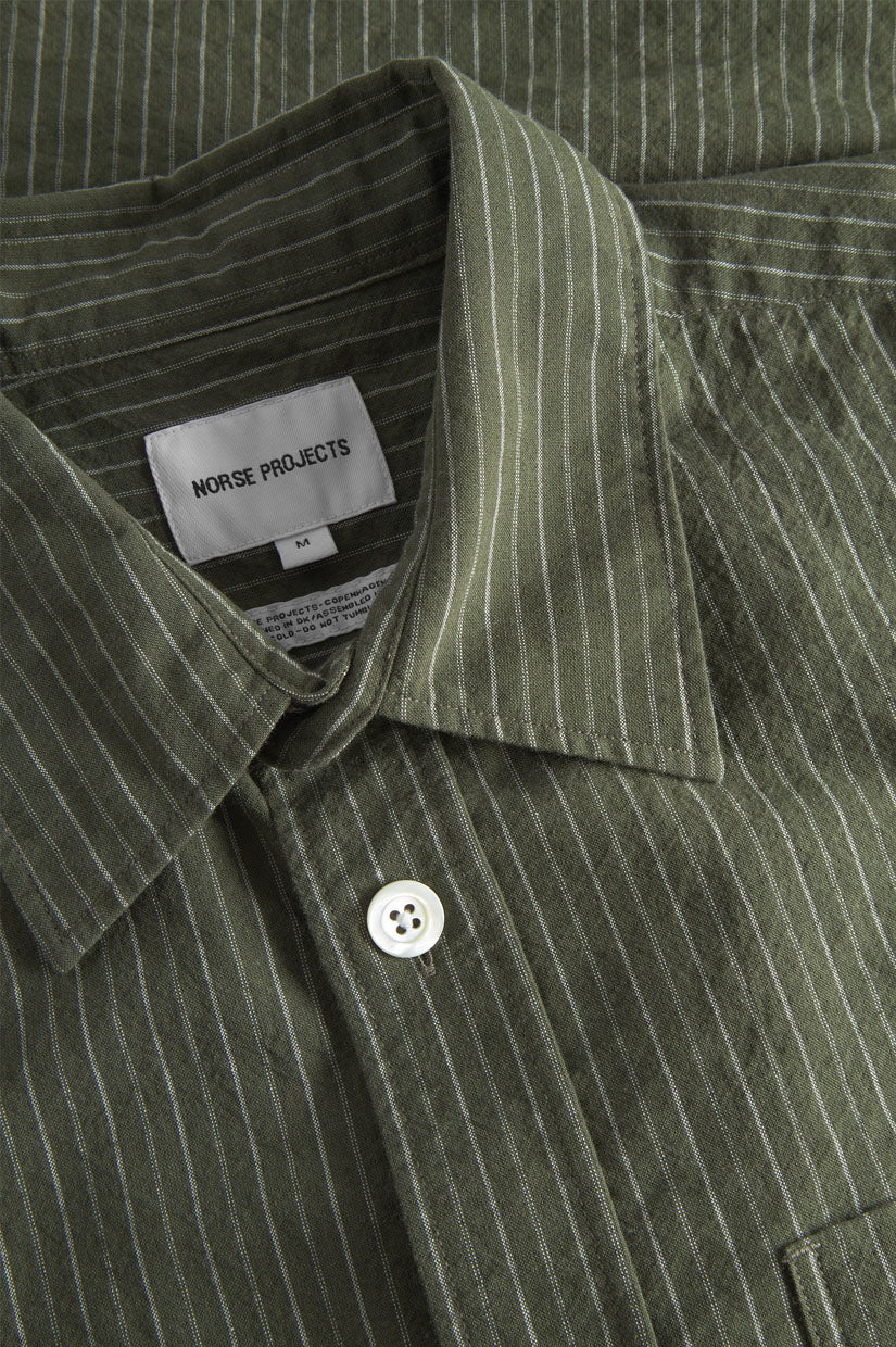 Norse Projects Ole SS Shirt - Moss